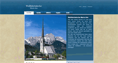 Desktop Screenshot of pfarre-mariaalm.at